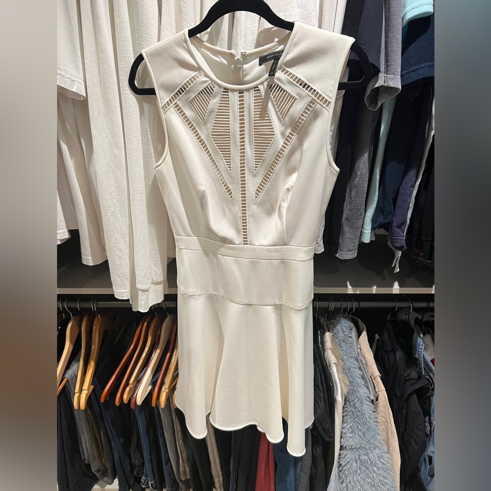 BCBG size 8 white dress